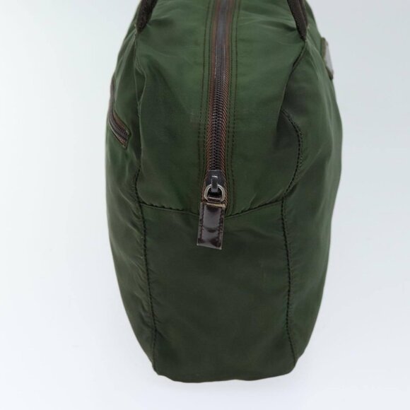 PRADA Hand Bag Nylon Khaki Auth ac2986 - Picture 4 of 16